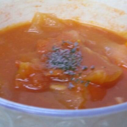 トマトスープとても美味しかったです。ご馳走様でした！